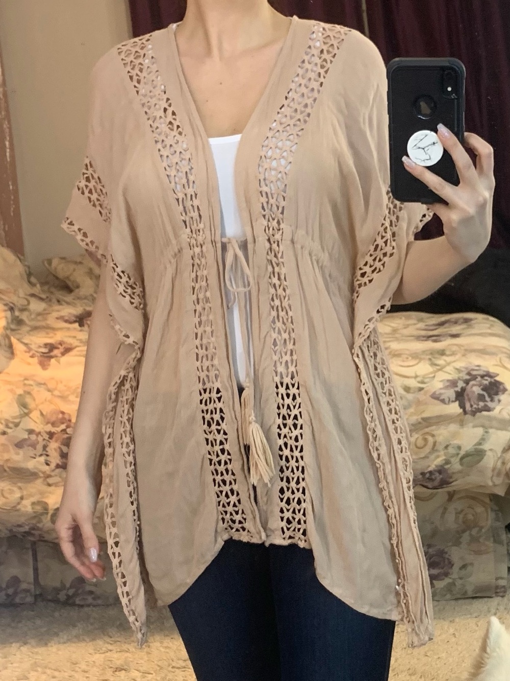 Blush Boho Kimono Style Cover-Up